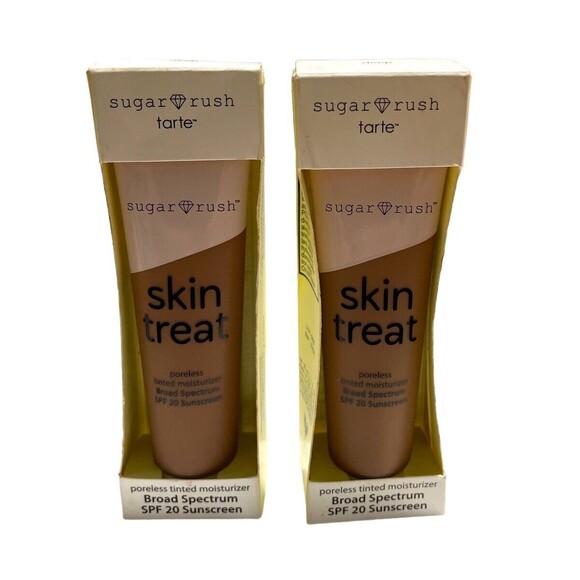 Tarte Sugar Rush Skin Treat Poreless‎ Tinted Moisturizer SPF 20 ~ Deep ( Qty 2 ) - Picture 1 of 6